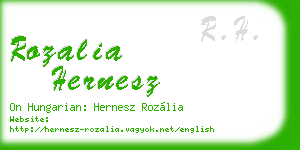rozalia hernesz business card
