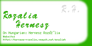 rozalia hernesz business card